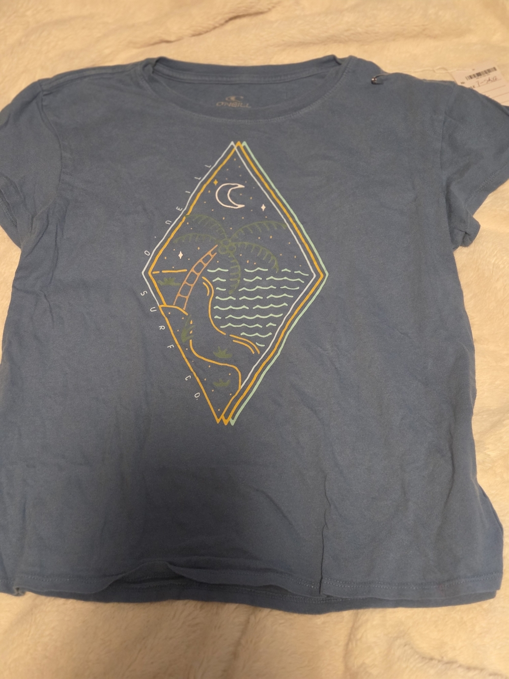 Carter's Blue Short-Sleeve Palm Wave Graphic Tee